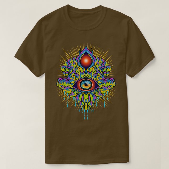 Camiseta Psicodelic 3er Ojo Trippy Art (Diseño del anverso)