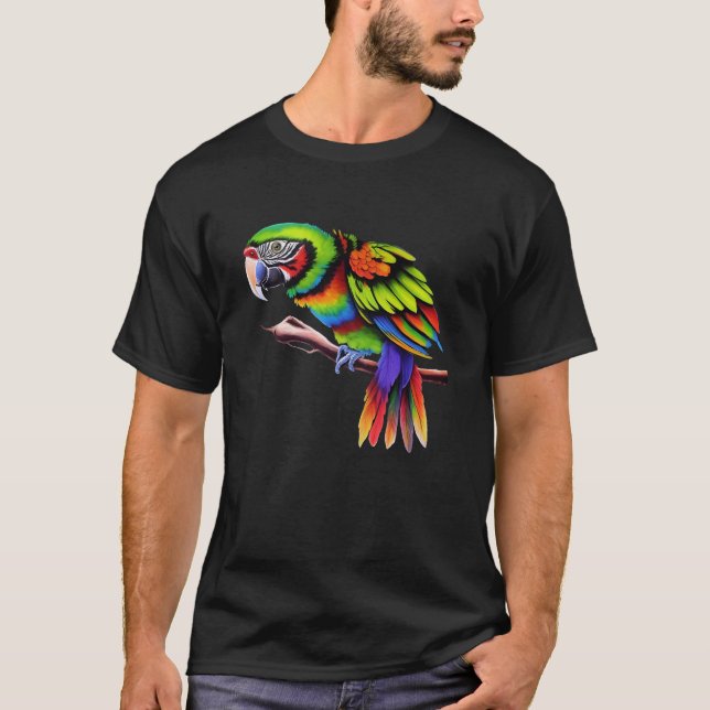 Camiseta Psicodelic Parrot (Anverso)