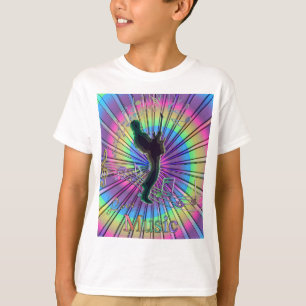 Camiseta psicodélica de la música del arco iris de