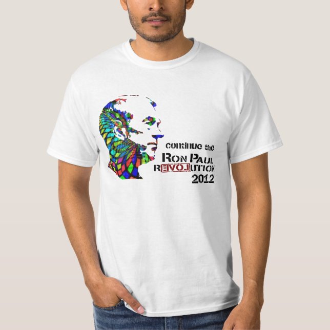 Camiseta psicodélica de Ron Paul (Anverso)