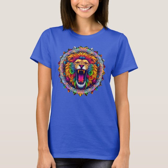 Camiseta Psicodélico de león (Anverso)