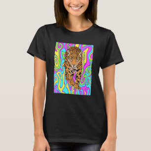 Camiseta Psicodélico Gato grande Jaguar Rippy Jungle Animal