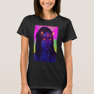 Camiseta Psicodélico Psytrance Hongo Viaje de Ácido Surreal