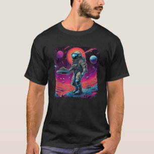 Camiseta Psicodélico Trippy Arte Espacial Astronauta de Luz