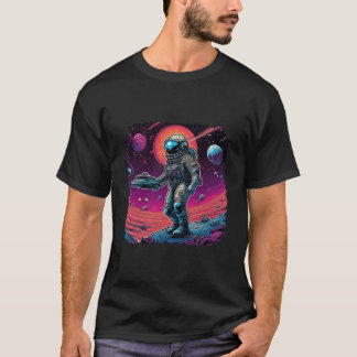 Camiseta Psicodélico Trippy Arte Espacial Astronauta de Luz
