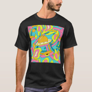 Camiseta Psicodélico Ufo Colorful Trippy Space