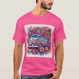 Camiseta Psicodélico viaje por carretera de VW