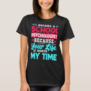 Camiseta Psicóloga escolar Apreciación docente Psicología
