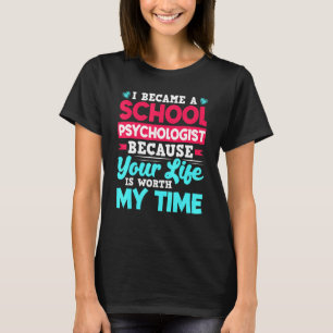 Camiseta Psicóloga escolar Apreciación docente Psicología