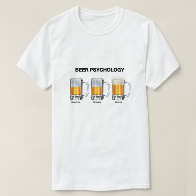 Camiseta Psicología de las Cervezas (Diseño del anverso)
