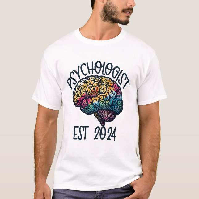Camiseta Psicología Mayor Graduación 2024 Nuevo psicólogo (Anverso)