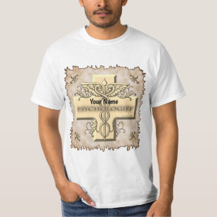 Camiseta Psicólogo Cross Caduceus