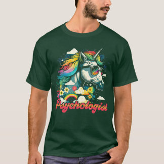 Camiseta Psicólogo de Rainbow Unicorn
