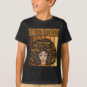 Camiseta Psicólogo de Rehabilitación Mes de la Historia Neg