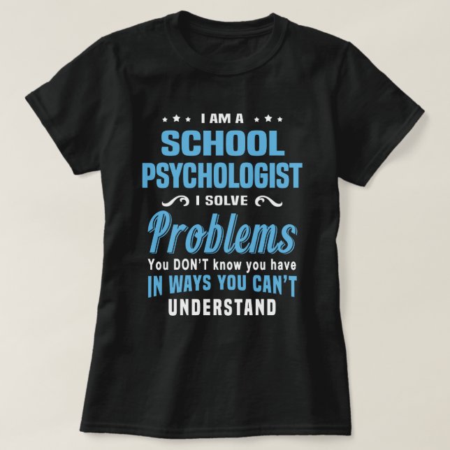 Camiseta Psicólogo escolar (Diseño del anverso)