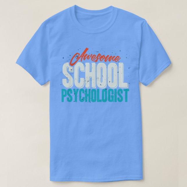 Camiseta Psicólogo escolar asombroso (Diseño del anverso)
