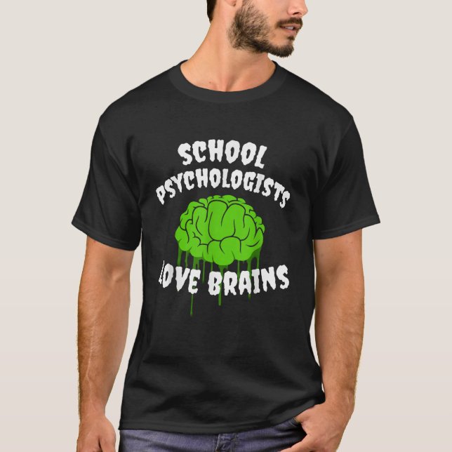 Camiseta Psicólogo escolar Halloween Costume Maestros Lov (Anverso)