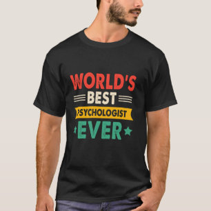 Camiseta Psicólogo Mejor Del Mundo Divertido Retro