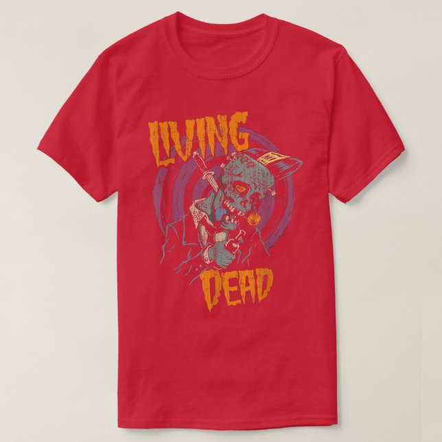 Camiseta Psicoobilly Horror Punk Rock (HR) Living Dead Zom (Diseño del anverso)