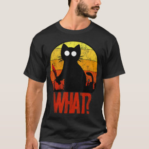 Camiseta Psicópica negra asesina a un gato cutáneo de lo qu