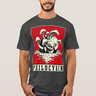 Camiseta Psilocybin Retro Psicodelia Magic Mushroom Vintag