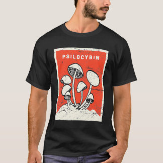 Camiseta Psilocybin Retro Setas Psicodélicas Mágicas