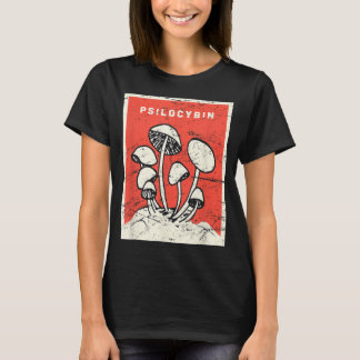 Camiseta Psilocybin Retro Setas Psicodélicas Mágicas