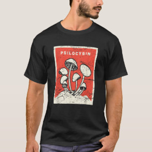 Camiseta Psilocybin T Shirt Retro Psicodelic Magic Mushroo