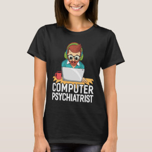 Camiseta Psiquiatra Informática Para Apoyo Tecnológico