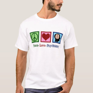 Camiseta Psiquiatra Paz Amor Psiquiatría