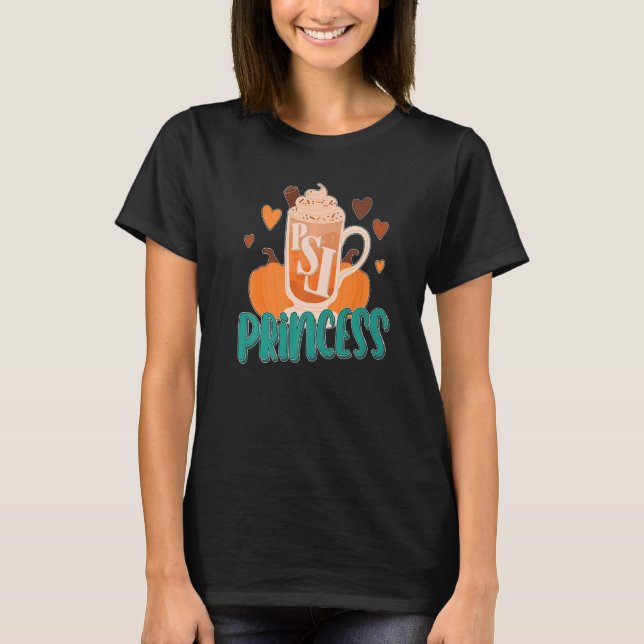 Camiseta Psl Princess Pumpkin Spice Latte (Anverso)