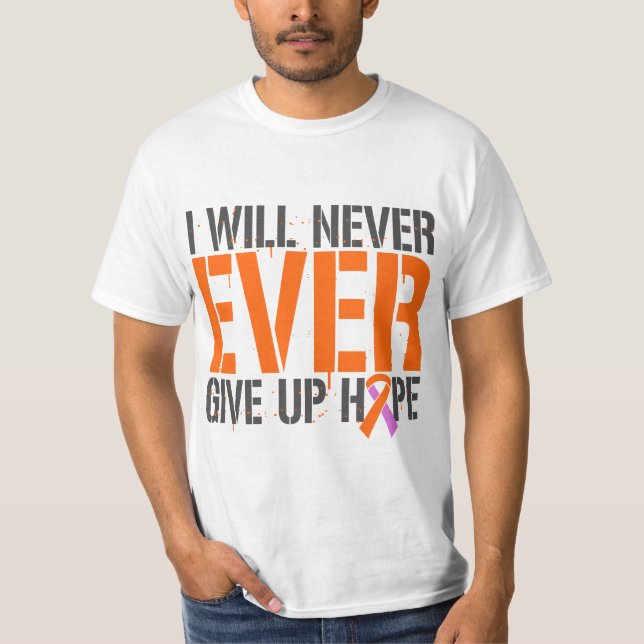 Camiseta Psoriasis del eczema daré nunca nunca para arriba (Anverso)