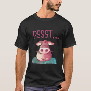 Camiseta Pssst Yoga Pig Cute Sow Haciendo Yoga