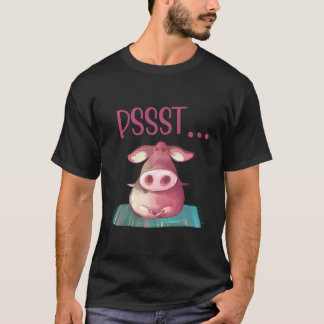 Camiseta Pssst Yoga Pig Cute Sow Haciendo Yoga