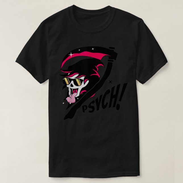 Camiseta Psych Red Reaper Design  (Diseño del anverso)