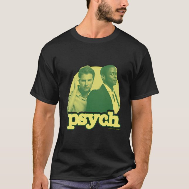 Camiseta Psych Shawn Spencer Y Gus (Anverso)