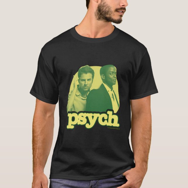 Camiseta Psych Shawn Spencer Y Gus (Anverso)