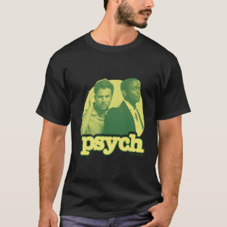 Camiseta Psych Shawn Spencer Y Gus Crew Cuello