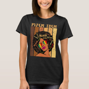 Camiseta Psych Tech Afro Afroamericanas Hito negro