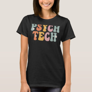 Camiseta Psych Tech Groovy Vintage Apreciación Day Para Muj