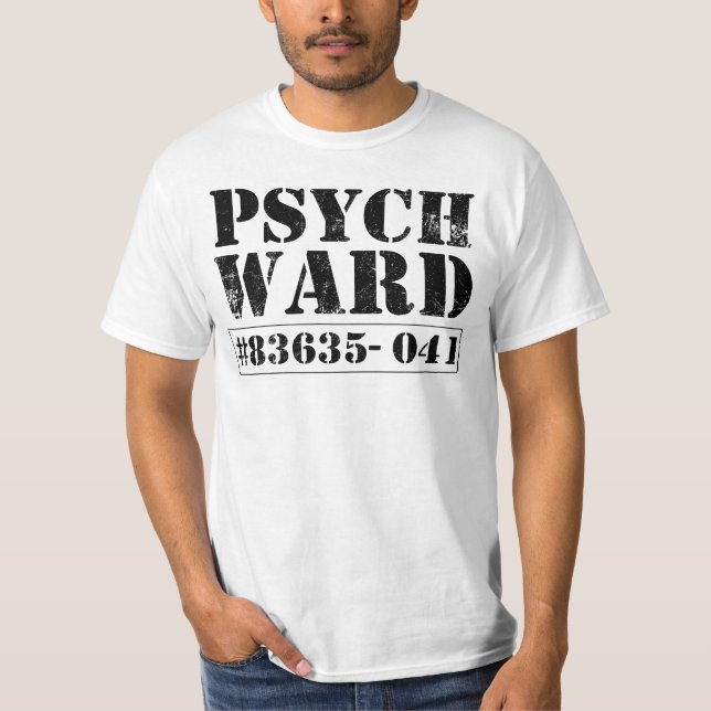 Camiseta Psych Ward - Escaparon del disfraz de ropa de vest (Anverso)