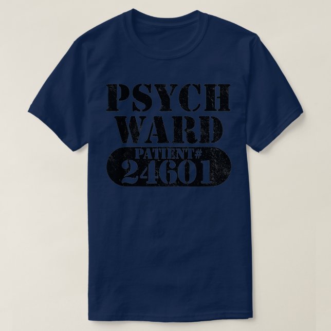 Camiseta Psych Ward Escaped Mental Patient Halloween Costum (Diseño del anverso)