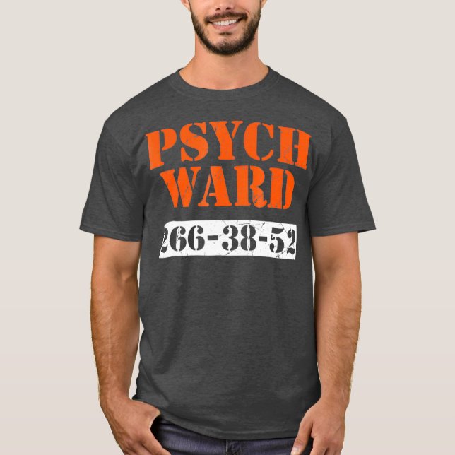 Camiseta Psych Ward Paciente Hospital Mental Psiquiátrico L (Anverso)