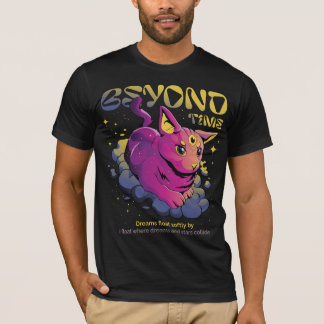 Camiseta Psychedelic Cosmic Cat - Beyond Time Tee
