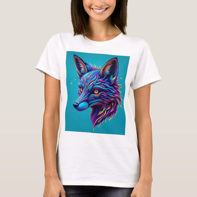 Camiseta Psychedelic Fox Head (Anverso)