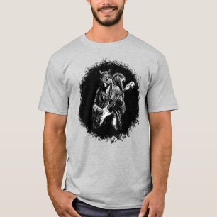 Camiseta Psychedelic Guitar Squirrel - Divertida Roca Vinta