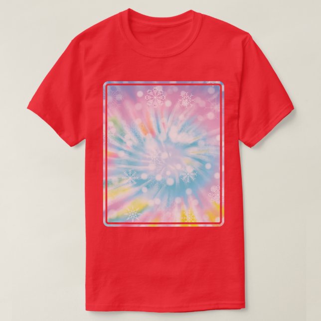 Camiseta Psychedelic  Tie Dye  Snow  Indie Aesthetic  Hippi (Diseño del anverso)