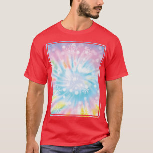 Camiseta Psychedelic Tie Dye Snow Indie Aesthetic Hippi