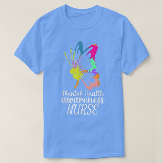 Camiseta Psychiatric Mental Health Awareness 2022 Nurse Pra (Diseño del anverso)