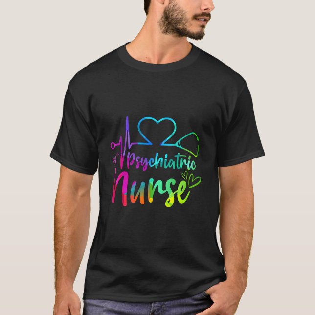 Camiseta Psychiatric Nurse Week Rn Tal Health Nursing Schoo (Anverso)